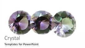  Presentation with gems - Presentation featuring gems background and a white colored foreground