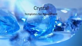  Presentation with gems - Audience pleasing slide deck consisting of gems backdrop and a light blue colored foreground
