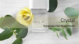  Presentation with engagement - Theme having gemstones - box with luxury engagement ring background and a mint green colored foreground