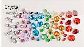  Presentation with free about crystal stones - Cool new PPT layouts with gemstones - colorful precious stones for jewellery backdrop and a sky blue colored foreground