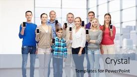  Presentation with iot agriculture technology concept man - Amazing slide set having gender communication - family technology generation and people backdrop and a seafoam green colored foreground