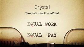  Presentation with gender equality - PPT layouts having gender-equality-concept-written background and a lemonade colored foreground