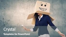  Presentation with box carton - Slide deck featuring gender identity - businesswoman using mobile phone wearing background and a gray colored foreground