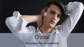  Presentation with black man - Amazing theme having gender identity - portrait of androgynous man posing backdrop and a light gray colored foreground