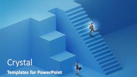  Presentation with inequality - Slides featuring gender-inequality-in-career-ladder background and a  colored foreground