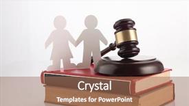  Presentation with gender - Audience pleasing slide deck consisting of gender law - gavel hammer and people link backdrop and a  colored foreground