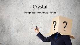  Presentation with box carton - Presentation design with gender personality - businessman using mobile phone wearing background and a  colored foreground