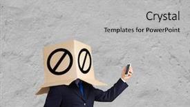  Presentation with mobile phone on car - Amazing presentation theme having gender personality - businessman using mobile phone wearing backdrop and a  colored foreground