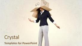  Presentation with mobile phone on car - Presentation theme having gender personality - businesswoman using mobile phone wearing background and a  colored foreground