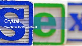  Presentation with sex - Slide set enhanced with gender psychology - word sex written in wooden background and a cobalt blue colored foreground