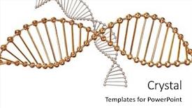  Presentation with gene - Slide deck with gene in dna 3d background and a white colored foreground