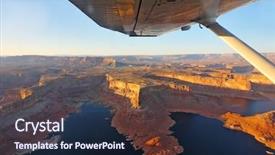  Presentation with general aviation - Cool new presentation theme with general aviation - phenomenally beautiful lake powell photographed backdrop and a wine colored foreground