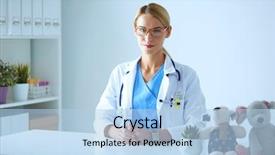  Presentation with beautiful black women smiling - Amazing presentation theme having general brown - beautiful young smiling female doctor backdrop and a  colored foreground