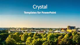  Presentation with hamburg - Slide set featuring general city landscape hamburg germany background and a  colored foreground