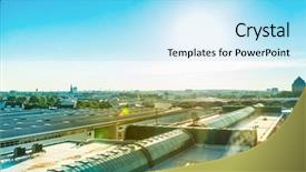  Presentation with hamburg - Audience pleasing slide set consisting of general city landscape hamburg germany backdrop and a  colored foreground