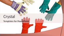  Presentation with purpose - Amazing slides having classic protection gloves collection all backdrop and a lemonade colored foreground