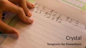  Presentation with exercise - Presentation having general knowledge - learning for the home exercise background and a coral colored foreground