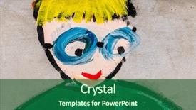  Presentation with painting - Slides enhanced with general knowledge - painting on the wall background and a ocean colored foreground