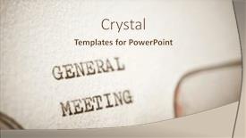  Presentation with general meeting - Presentation design with general-meeting-text-written background and a sky blue colored foreground
