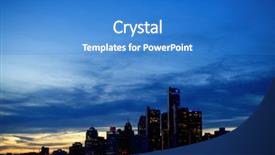  Presentation with detroit - Theme featuring general motors - view of detroit city skyline background and a teal colored foreground