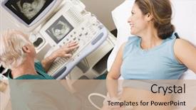  Presentation with ultra - Cool new PPT layouts with general practice - doctor giving patient an ultra backdrop and a coral colored foreground