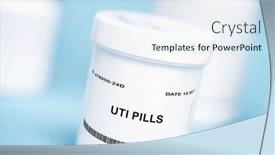  Presentation with urinary tract infections - Presentation theme consisting of general-term-that-could-refer background and a sky blue colored foreground