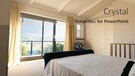  Presentation with luxury house - PPT layouts enhanced with general-view-of-luxury-interior background and a coral colored foreground