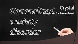  Presentation with anxiety - PPT theme with generalized anxiety disorder written background and a dark gray colored foreground