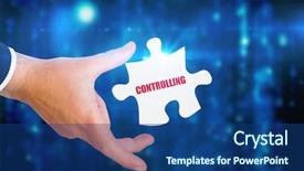  Presentation with matrix - Slide set featuring generated black and blue matrix background and a  colored foreground