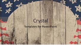  Presentation with generated image fractal geometry chaos - Colorful PPT theme enhanced with generated image of americal flag backdrop and a coral colored foreground