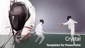  Presentation with mask - Amazing PPT layouts having generated image of bicolored background backdrop and a dark gray colored foreground