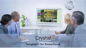  Presentation with old clock time antique - Theme with generated image of various video background and a light blue colored foreground