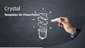  Presentation with new ideas - Slide deck consisting of generating new ideas background and a dark gray colored foreground