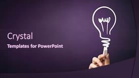  Presentation with new ideas - Theme consisting of generating-new-ideas background and a tawny brown colored foreground