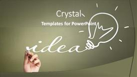  Presentation with new ideas - Amazing theme having generating new ideas backdrop and a gray colored foreground