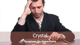  Presentation with chess - Slide deck consisting of generation battle - businessman playing chess background and a tawny brown colored foreground