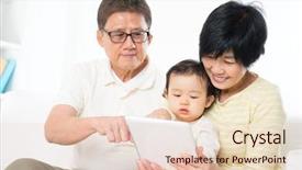  Presentation with computer vision abstract digital eye - Colorful PPT layouts enhanced with generation computerscomputer - asian family using digital tablet backdrop and a lemonade colored foreground