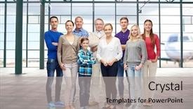  Presentation with family tourism - Colorful slide set enhanced with generation travel tourism and people backdrop and a light gray colored foreground