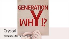  Presentation with generation - Slides enhanced with generation why card isolated background and a lemonade colored foreground