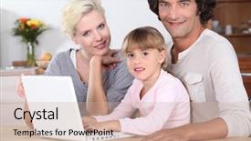  Presentation with family - Colorful PPT layouts enhanced with  backdrop and a  colored foreground