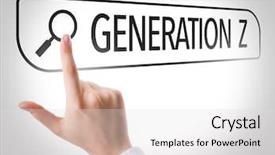  Presentation with generation - PPT layouts with generation z written in search background and a light gray colored foreground