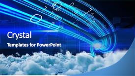  Presentation with storm clouds - Amazing PPT theme having generational - digitally generated image of dark backdrop and a ocean colored foreground