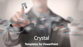  Presentation with staffing - PPT theme with staffing - businessman picking profile picture background and a dark gray colored foreground