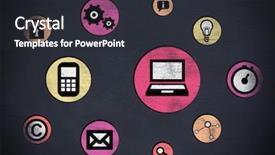  Presentation with diverse and inclusion - Beautiful presentation featuring animation black board - composite image of diverse icon backdrop and a dark gray colored foreground