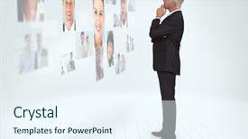  Presentation with staffing - Theme enhanced with ideas development icons word concept background and a light gray colored foreground