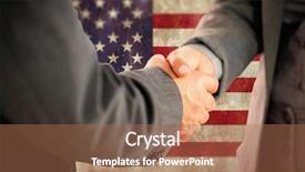  Presentation with parchment - Beautiful PPT theme featuring generational workforce - business people shaking hands close backdrop and a coral colored foreground