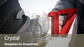  Presentation with shaking hands - Slide deck featuring generational workforce - composite image of gray background and a gray colored foreground