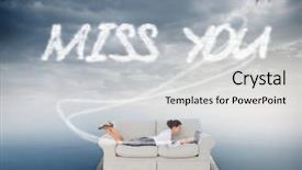  Presentation with woman business - PPT layouts having generational workforce - word miss you and business background and a light gray colored foreground