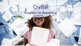  Presentation with virtual reality therapy - Cool new presentation theme with digitally generated grey cubes floating backdrop and a  colored foreground