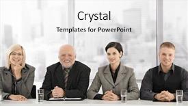  Presentation with generations - Slides enhanced with generations sitting at meeting table background and a white colored foreground